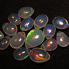 15pcs - AAAAA - High Quality - Ethiopian Opal - Smooth Polished Pear Briolett Focal Drilled Amazing Colour Full Fire Size - 5 - 10.5 mm approx